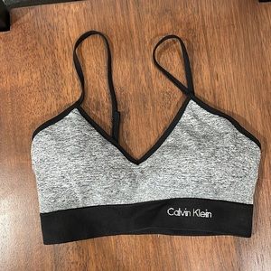 Calvin Klein padded sports bra with adjustable straps